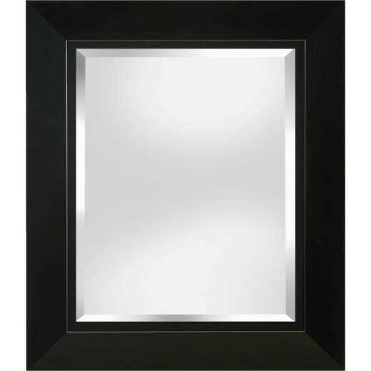 Erias Home Designs 23.5 In. W x 27.5 In. H Black Framed Wall Mirror