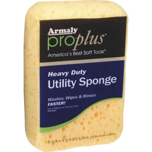 Armaly ProPlus 6.25 In. x 4.25 In. Yellow Heavy Duty Sponge