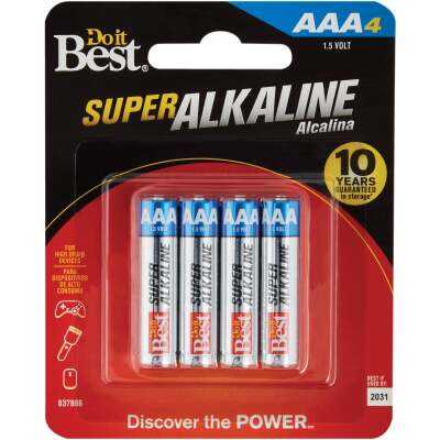 Do it Best AAA Alkaline Battery (4-Pack)