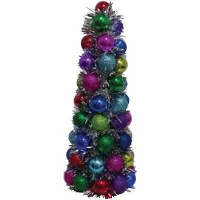 Youngcraft 17 In. Multi Bright Shatterproof Cone Specialty Tree